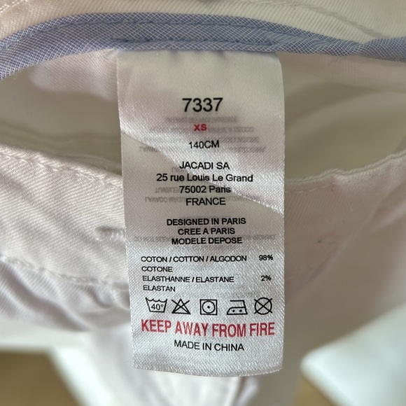 Mademoiselle JACADI white summer crop pants - Picture 8 of 13